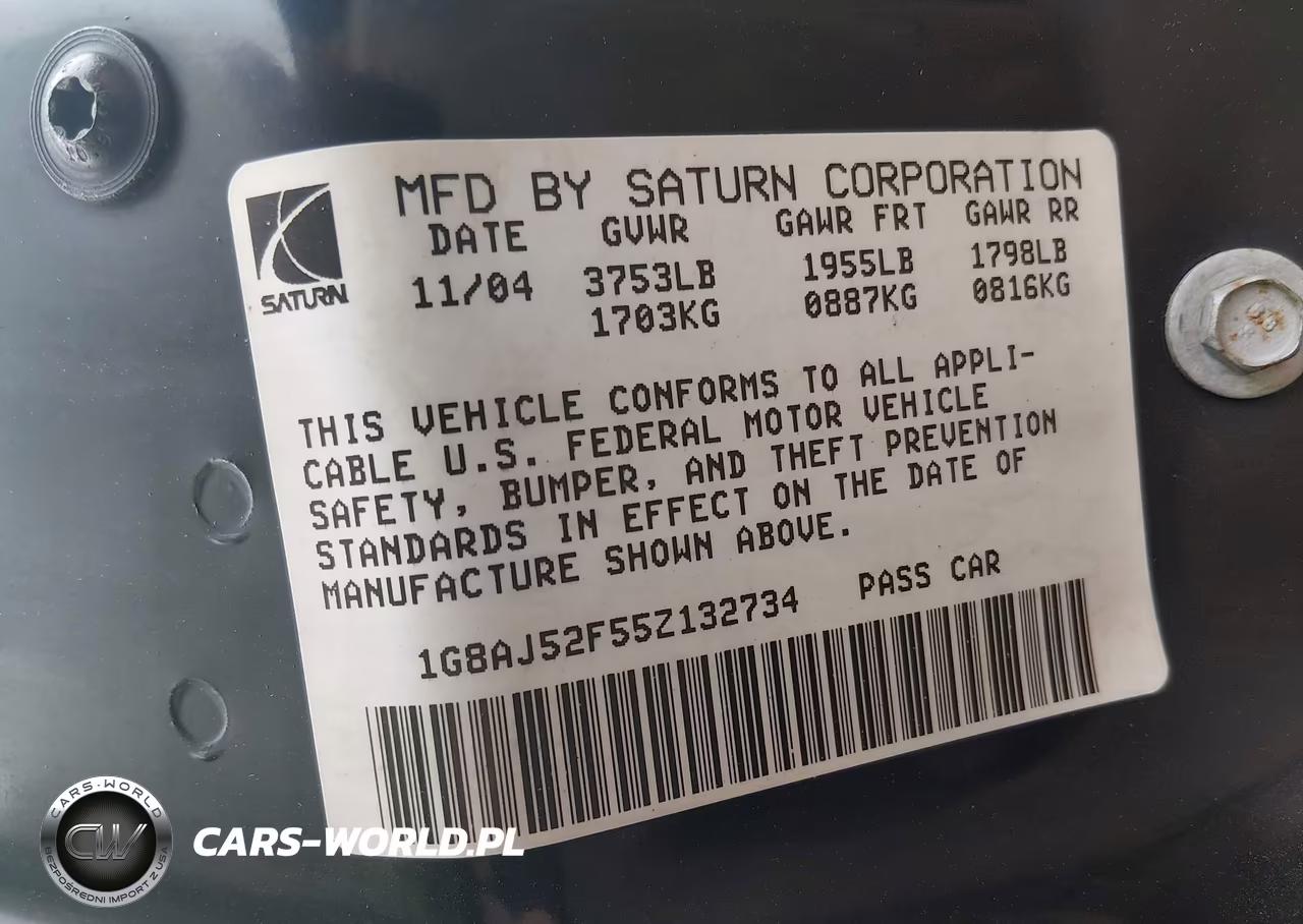 2005 Saturn Ion 2 VIN:1G8AJ52F55Z132734 - 9