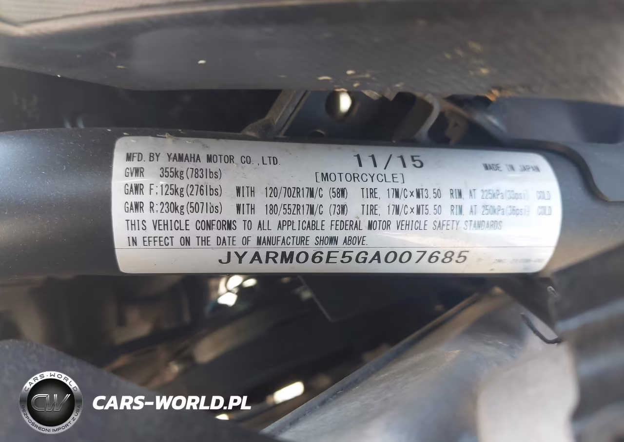 2016 Yamaha Fz07 VIN:JYARM06E5GA007685 - 10