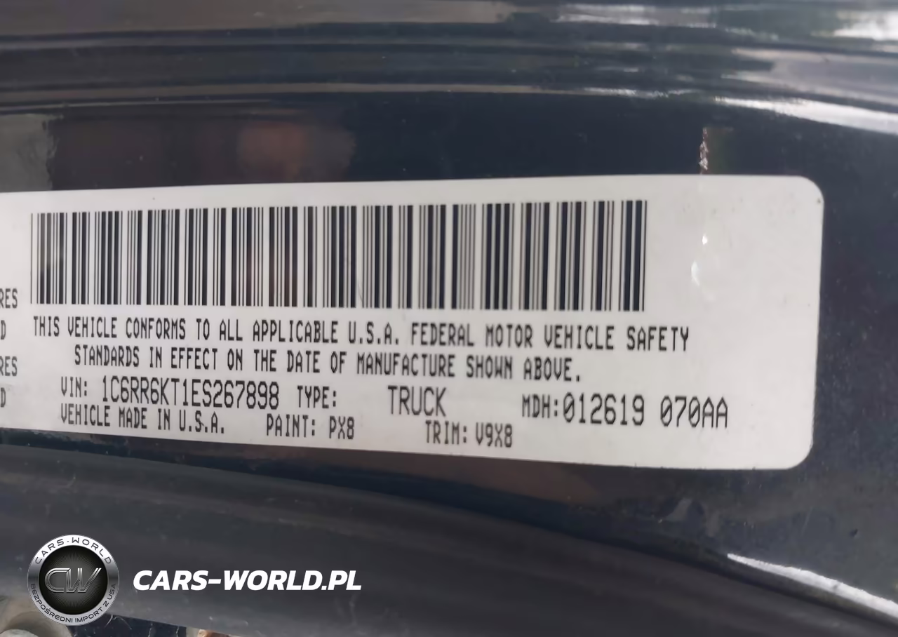 2014 Ram 1500 Express VIN:1C6RR6KT1ES267898 - 9