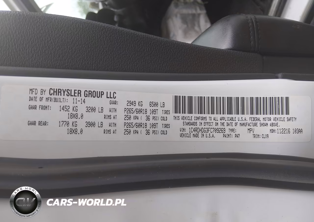 2015 Dodge Durango Limited VIN:1C4RDHDG3FC709269 - 9