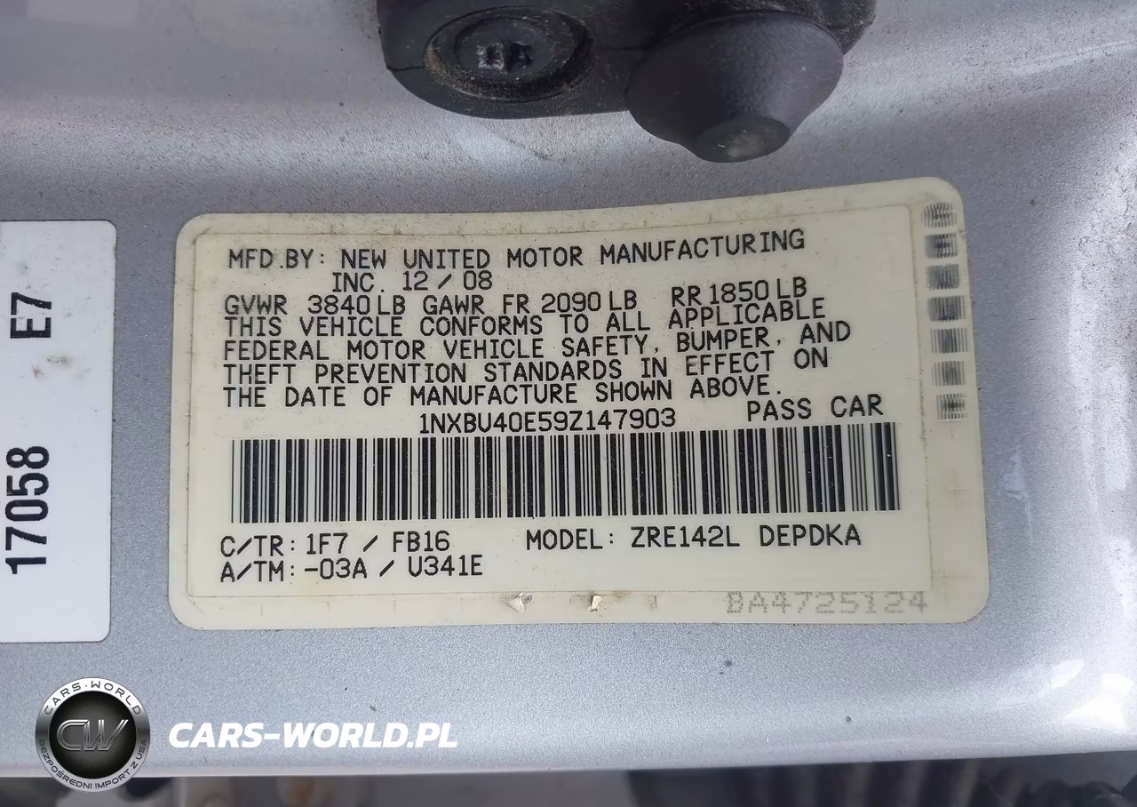 2009 Toyota Corolla Le VIN:1NXBU40E59Z147903 - 9