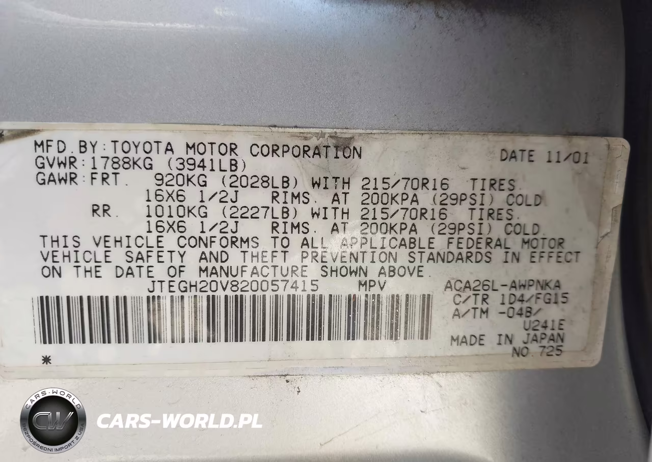 2002 Toyota Rav4 VIN:JTEGH20V820057415 - 9