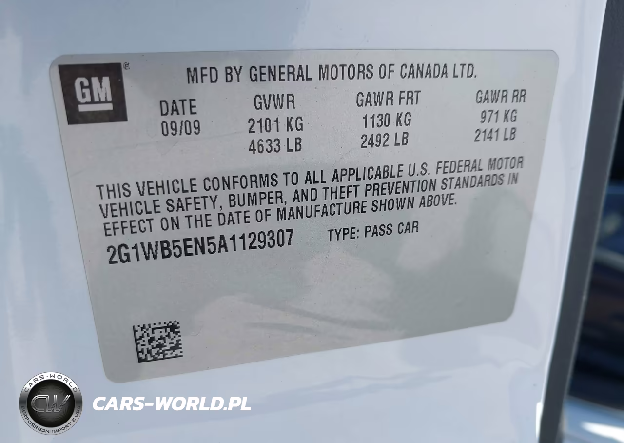 2010 Chevrolet Impala Lt VIN:2G1WB5EN5A1129307 - 9