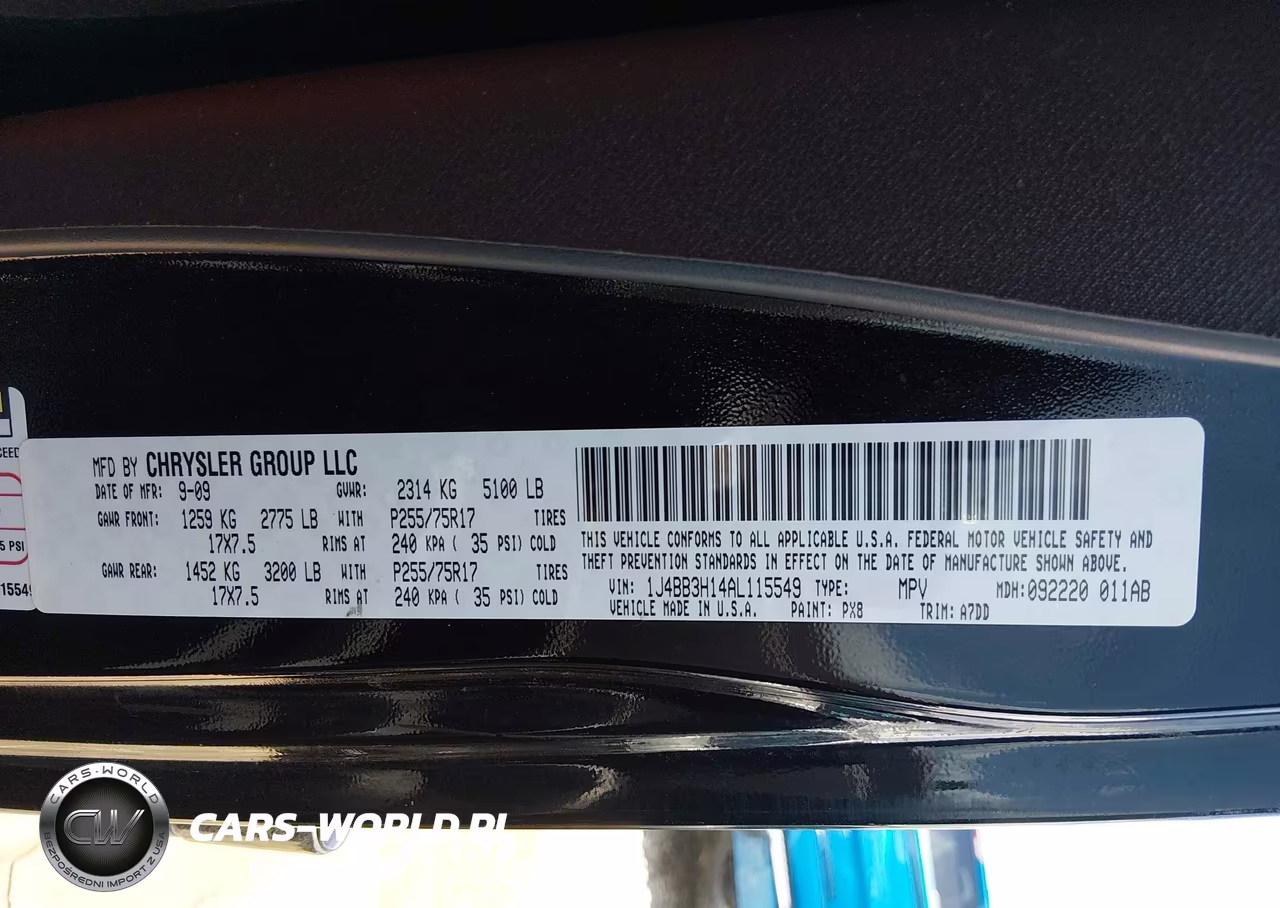 2010 Jeep Wrangler Unlimited Sport VIN:1J4BB3H14AL115549 - 9