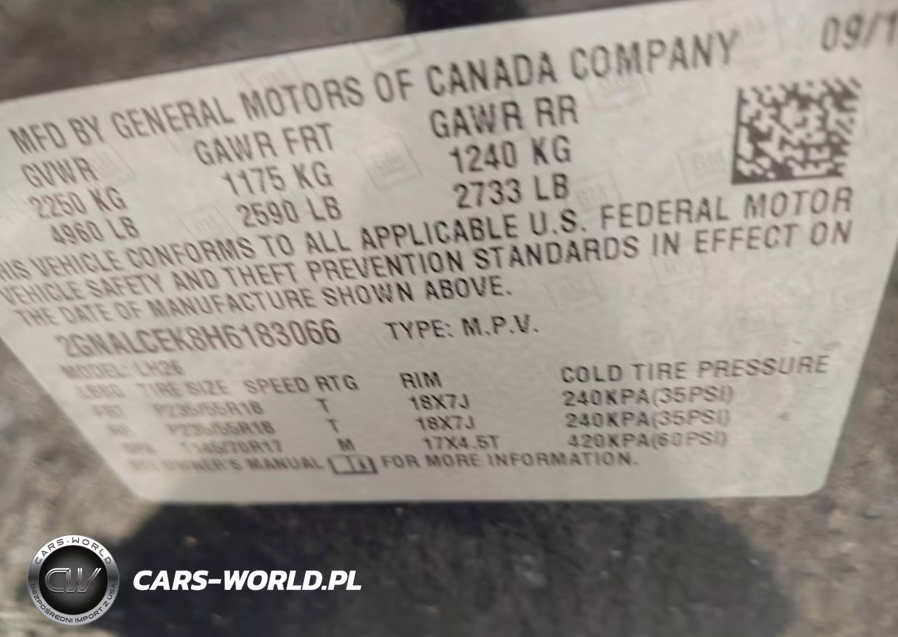 2017 Chevrolet Equinox Lt VIN:2GNALCEK8H6183066 - 9