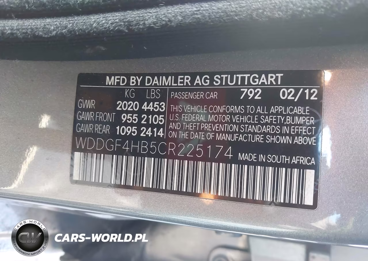 2012 Mercedes-Benz C 250 Luxury-Sport VIN:WDDGF4HB5CR225174 - 9