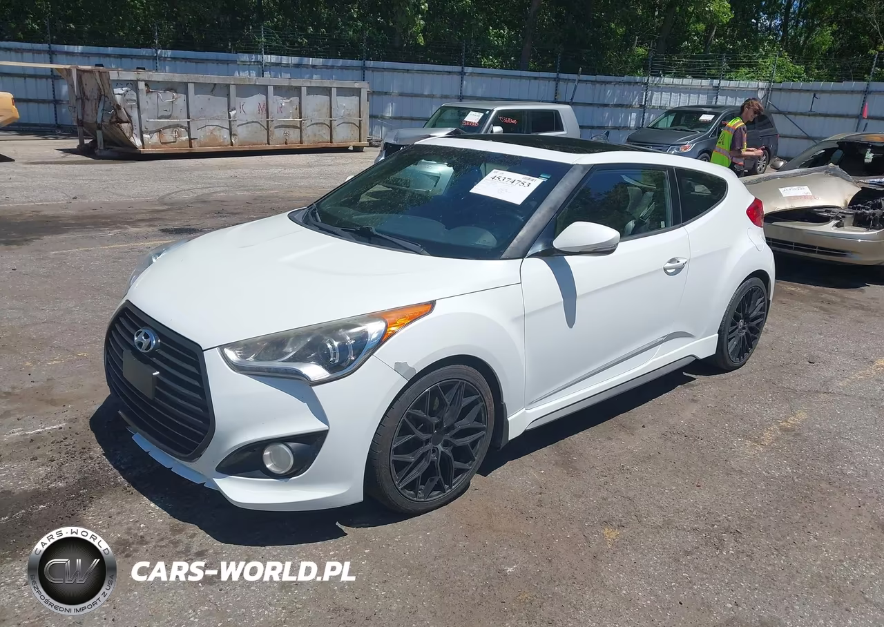 2016 Hyundai Veloster Turbo VIN:KMHTC6AE9GU286737 - 2