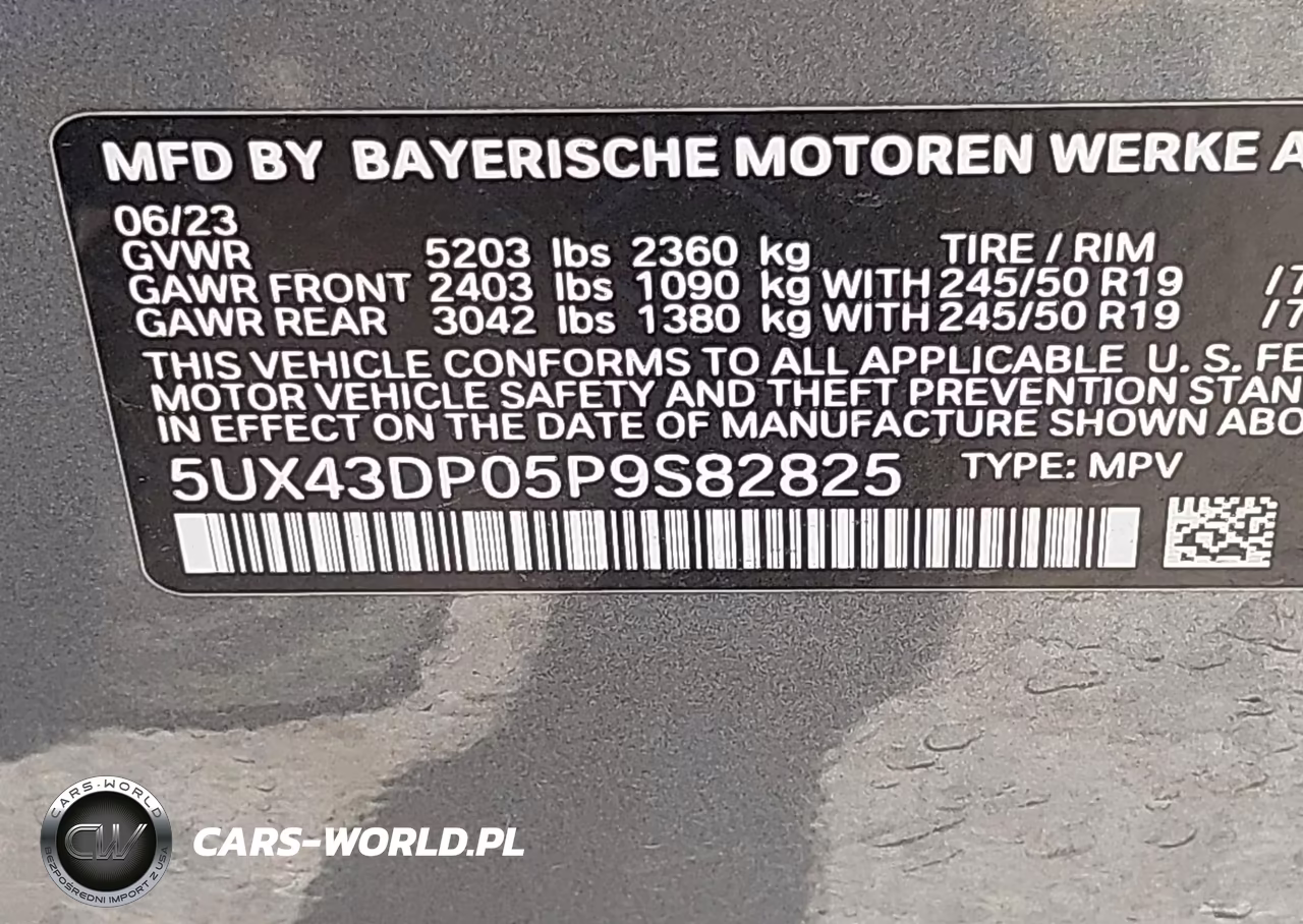 2023 BMW X3 Sdrive30I VIN:5UX43DP05P9S82825 - 9