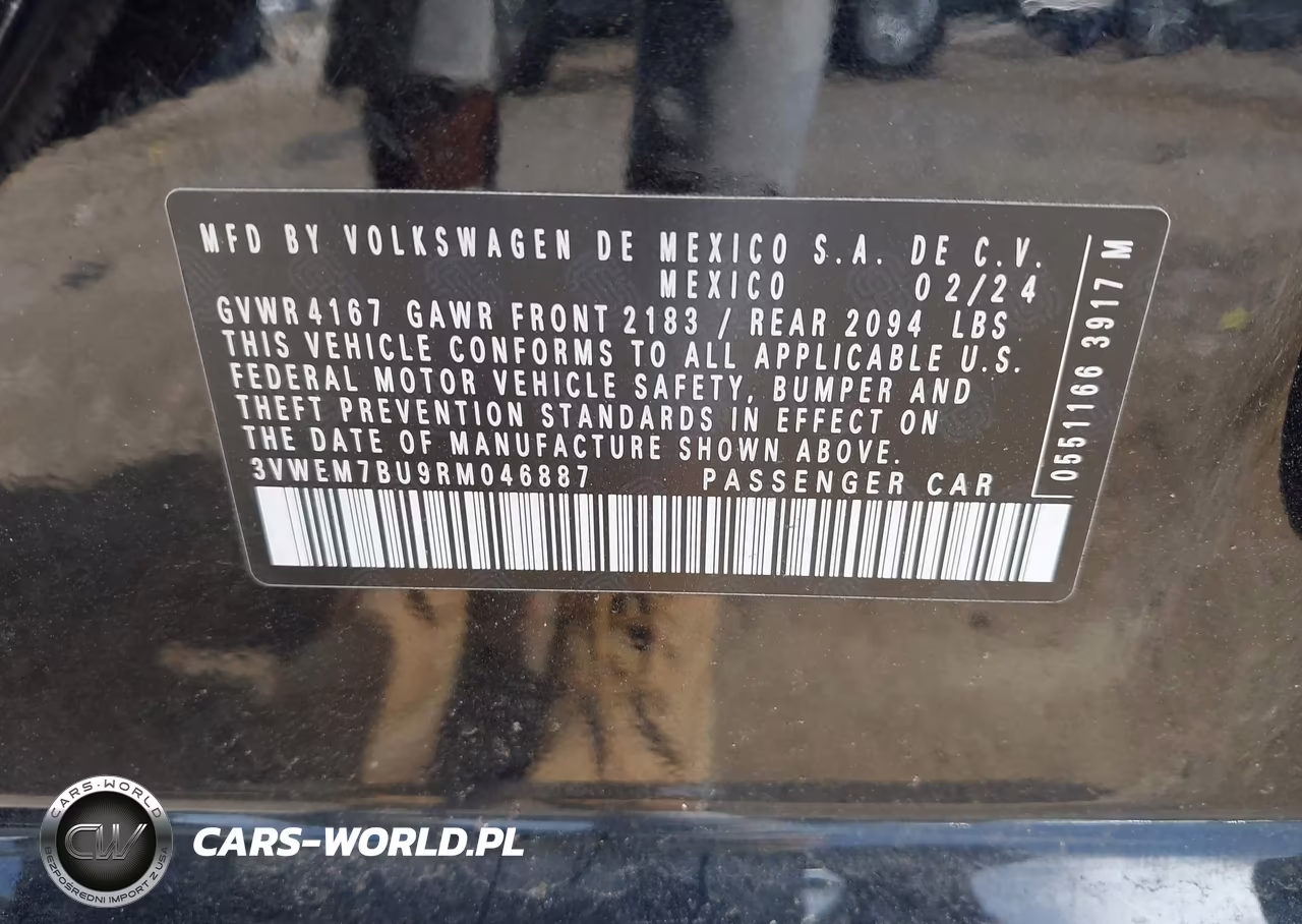 2024 Volkswagen Jetta 1.5T Se VIN:3VWEM7BU9RM046887 - 9