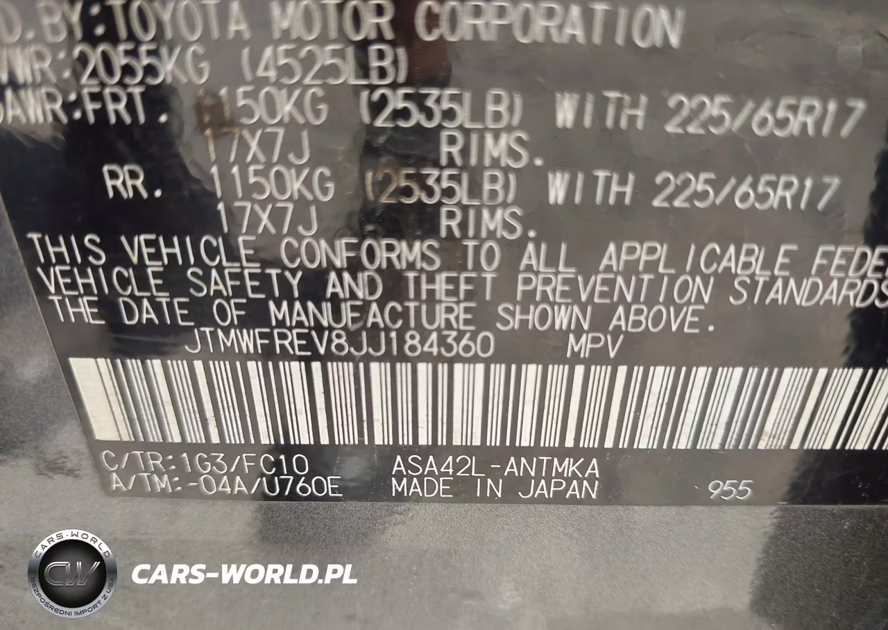 2018 Toyota Rav4 Xle VIN:JTMWFREV8JJ184360 - 9