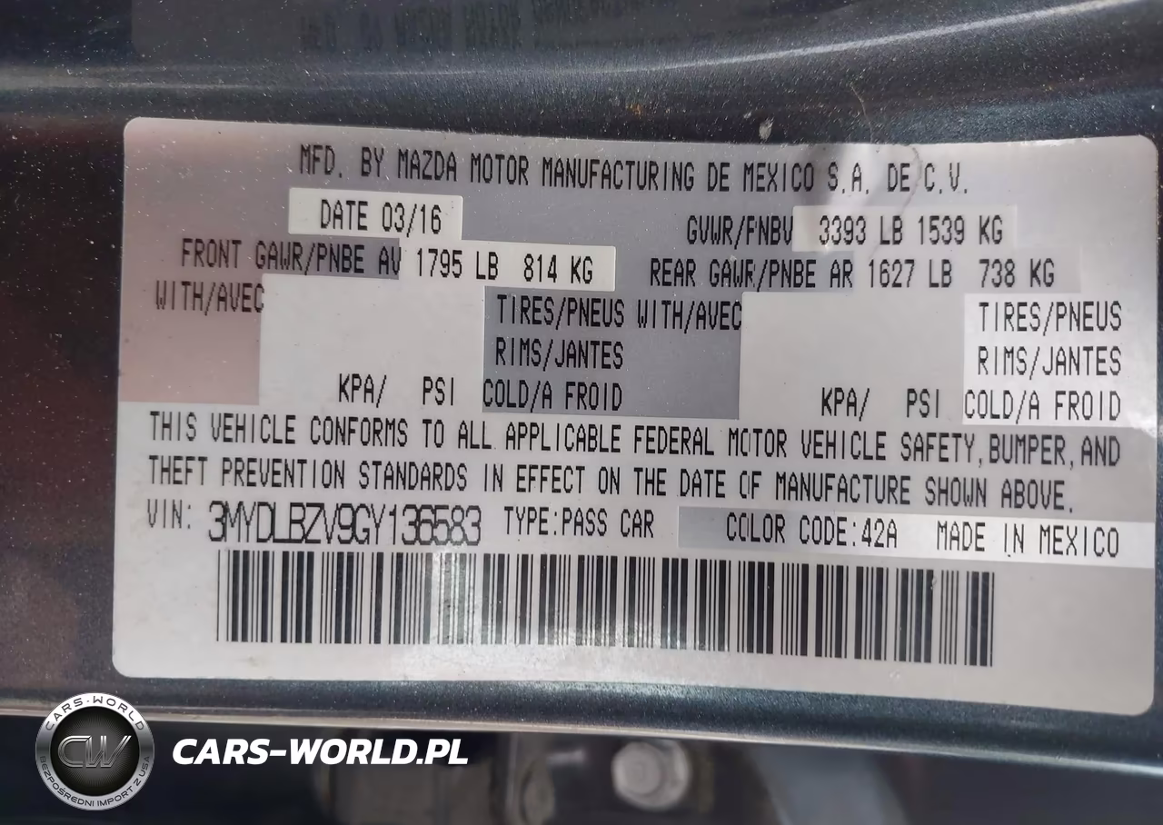 2016 Scion Ia VIN:3MYDLBZV9GY136583 - 9