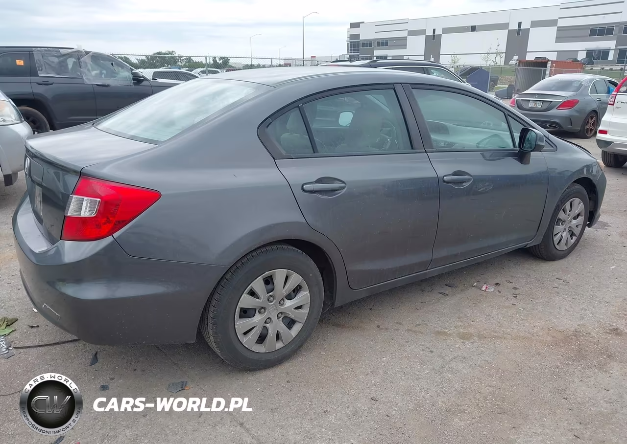 2012 Honda Civic Lx VIN:19XFB2F53CE076133 - 4