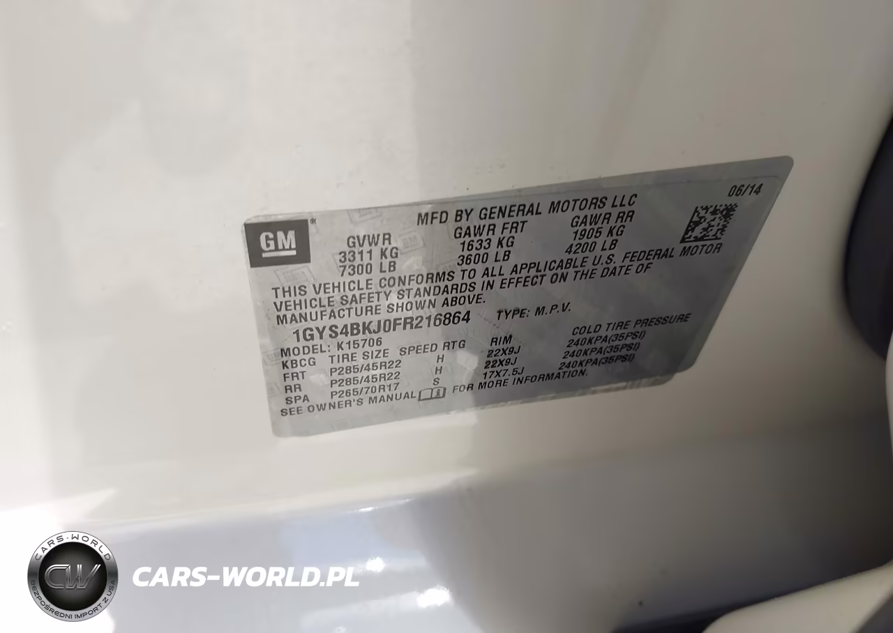 2015 Cadillac Escalade Luxury VIN:1GYS4BKJ0FR216864 - 9