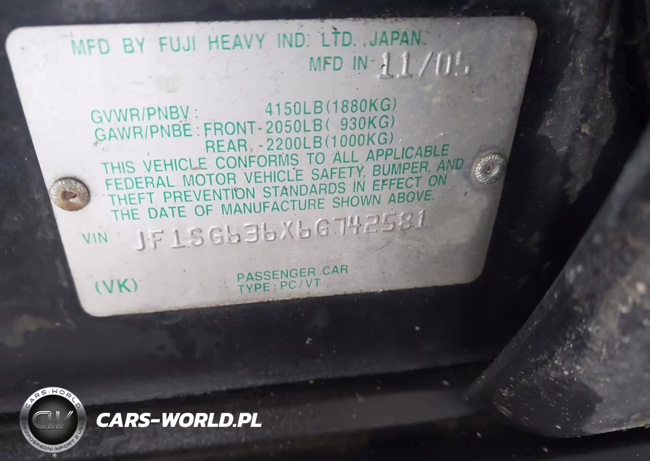 2006 Subaru Forester 2.5X VIN:JF1SG636X6G742581 - 9