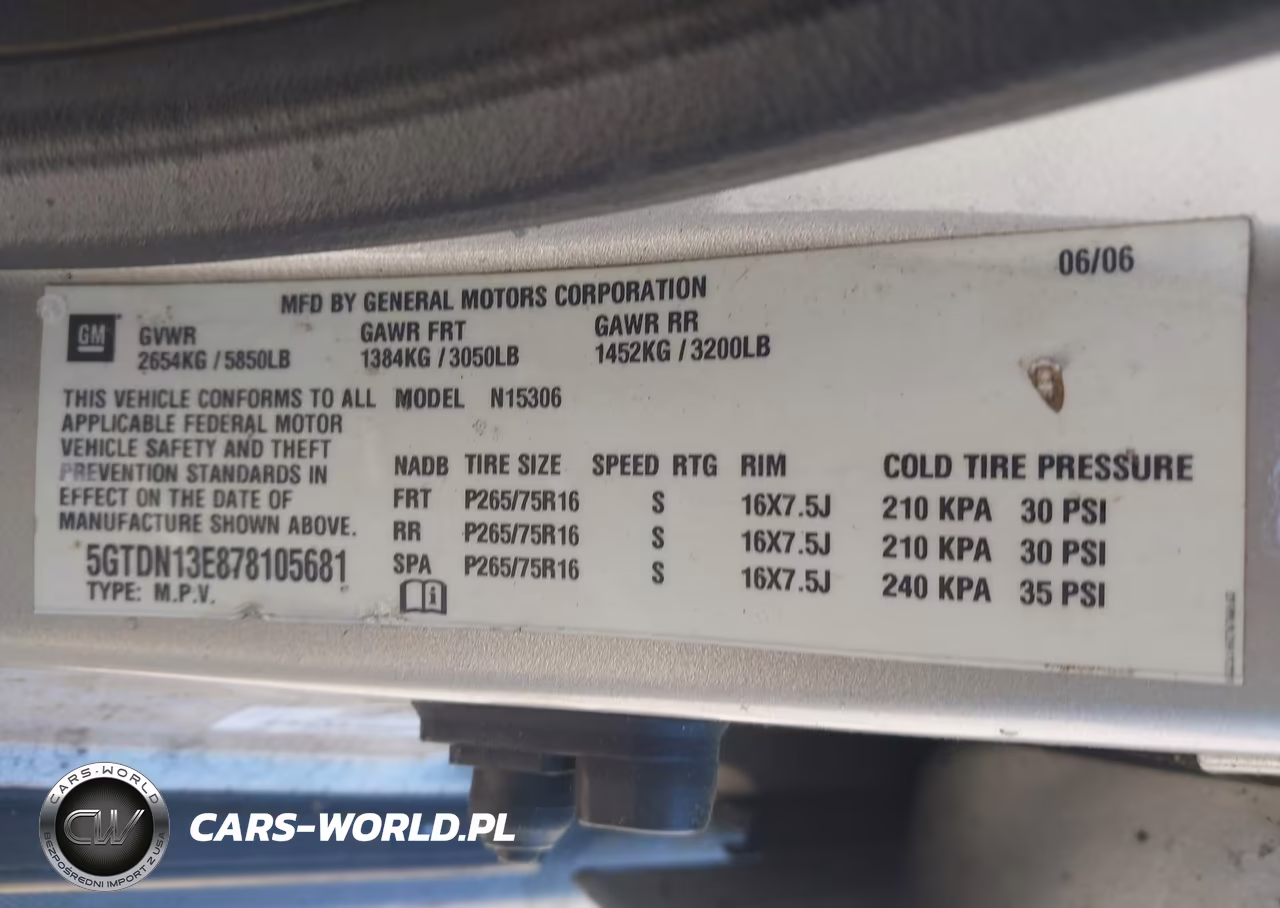 2007 Hummer H3 Suv VIN:5GTDN13E878105681 - 9