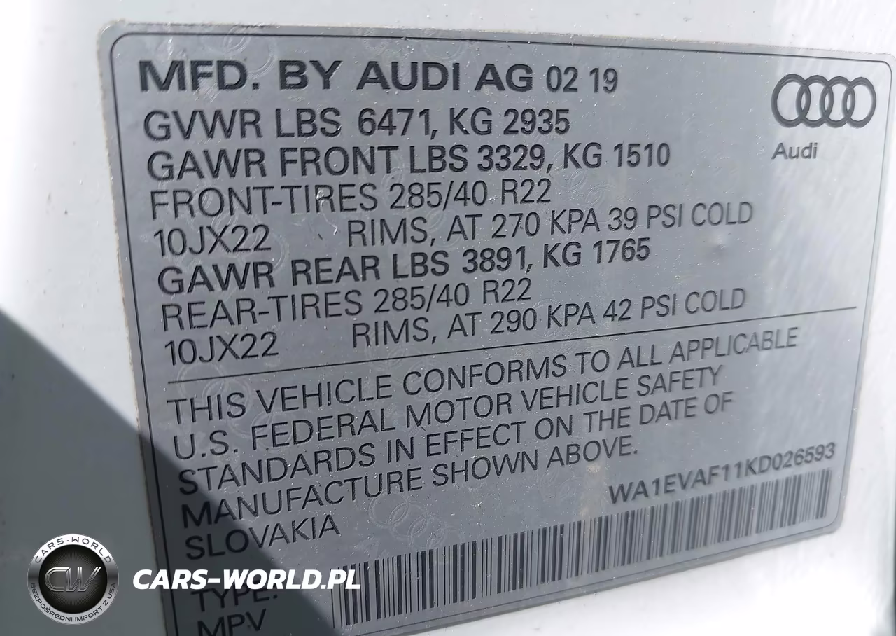 2019 Audi Q8 55 Premium VIN:WA1EVAF11KD026593 - 9