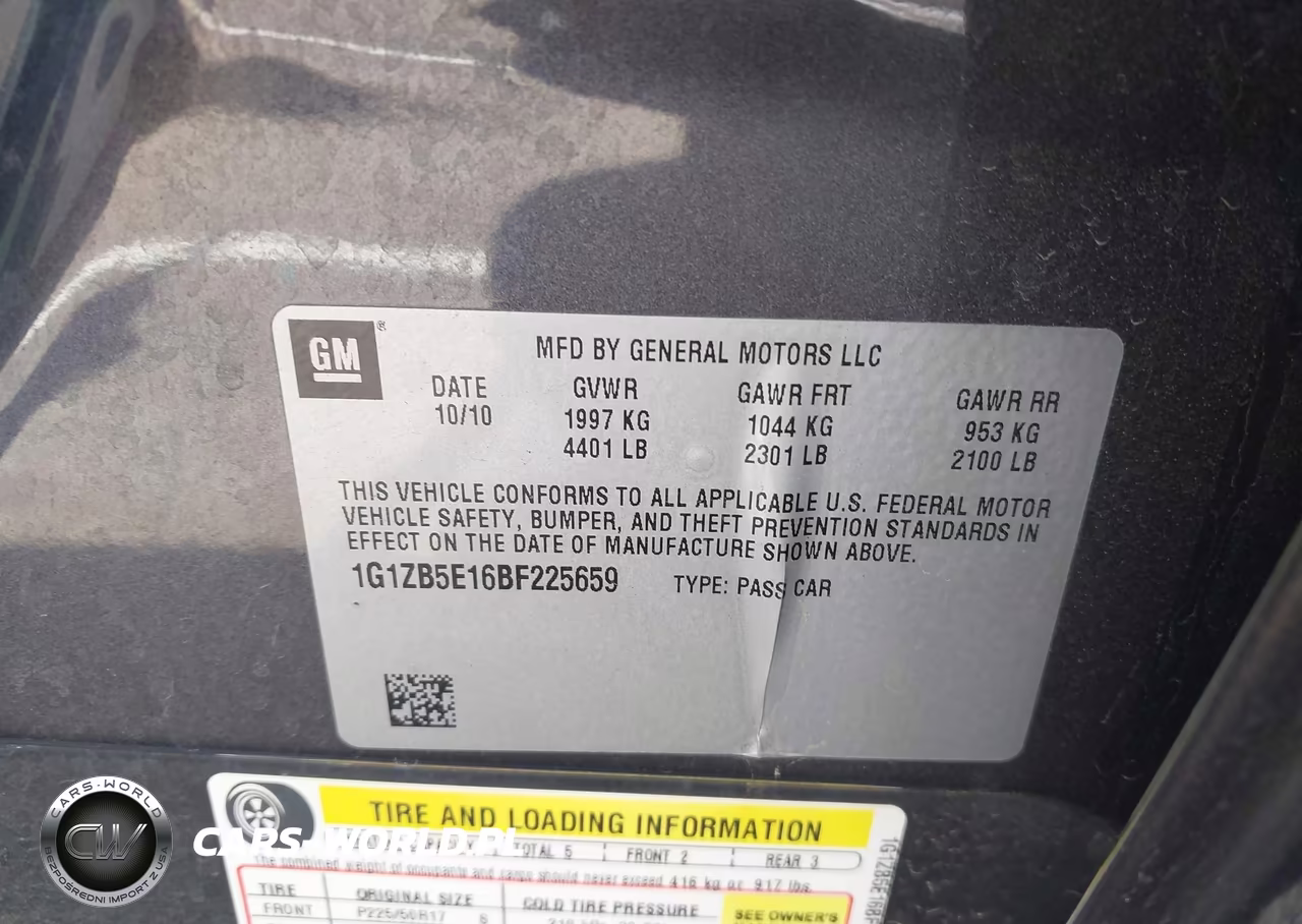 2011 Chevrolet Malibu Ls VIN:1G1ZB5E16BF225659 - 9