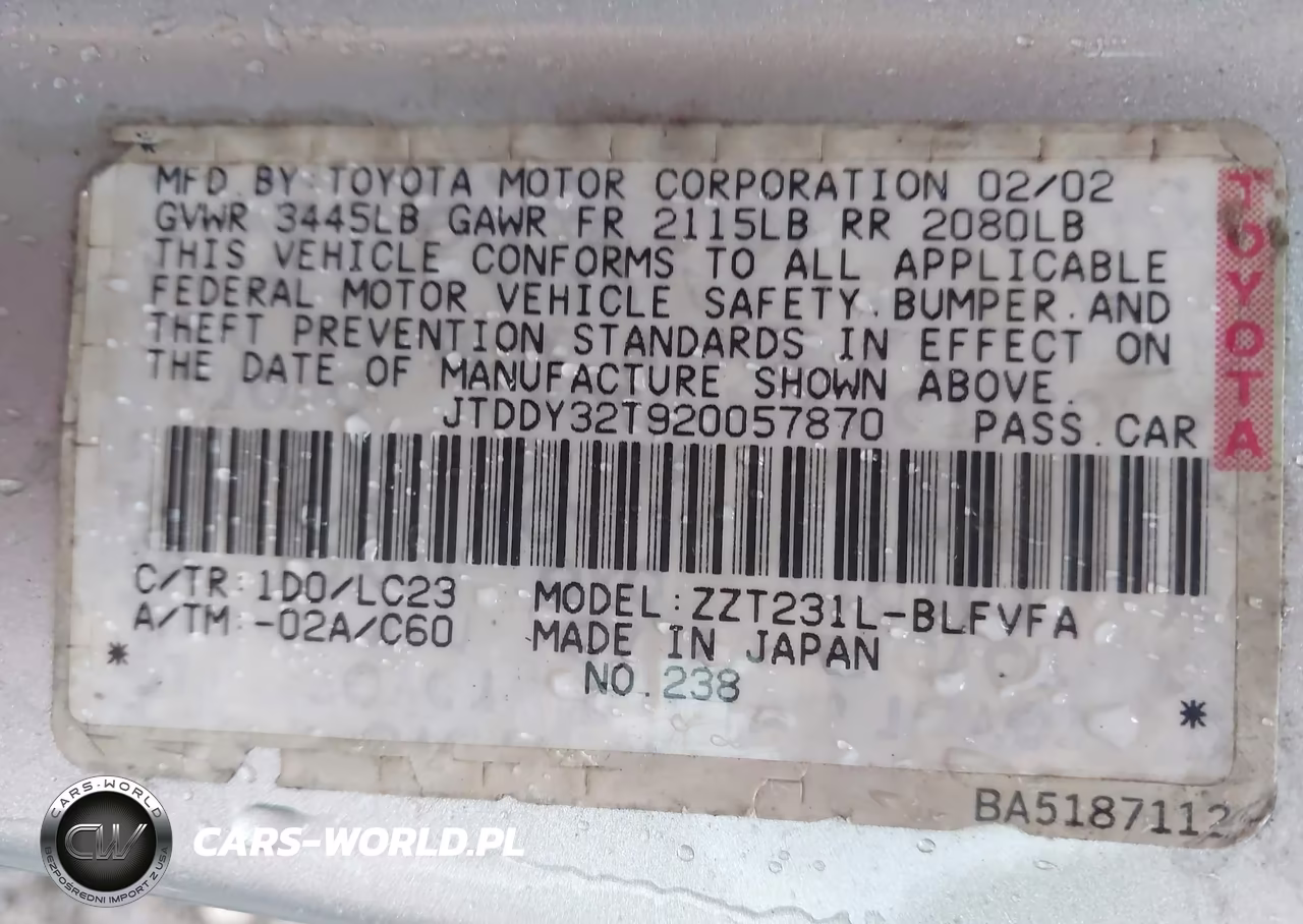 2002 Toyota Celica Gts VIN:JTDDY32T920057870 - 9