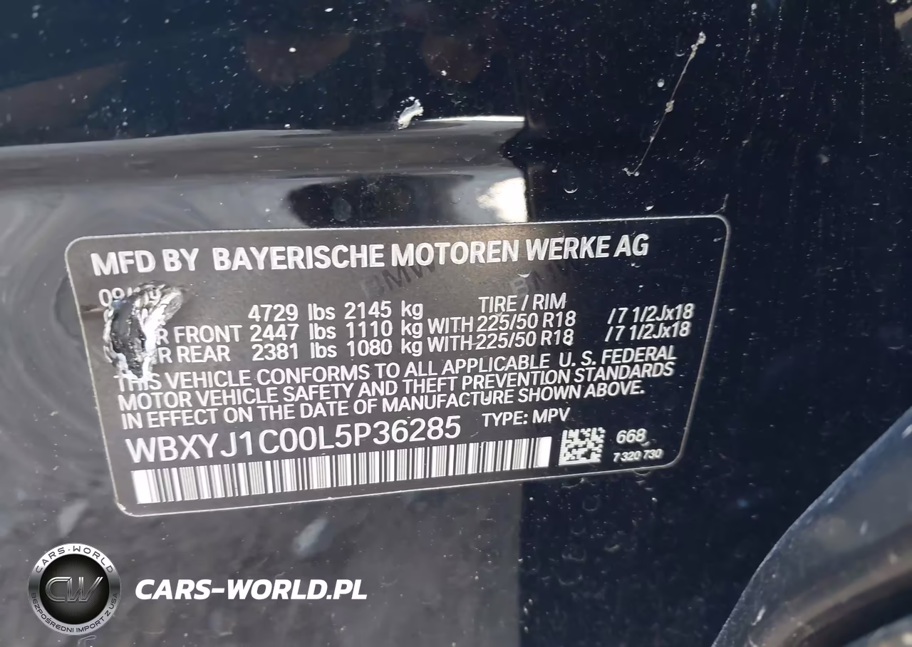 2020 BMW X2 xDrive28I VIN:WBXYJ1C00L5P36285 - 9