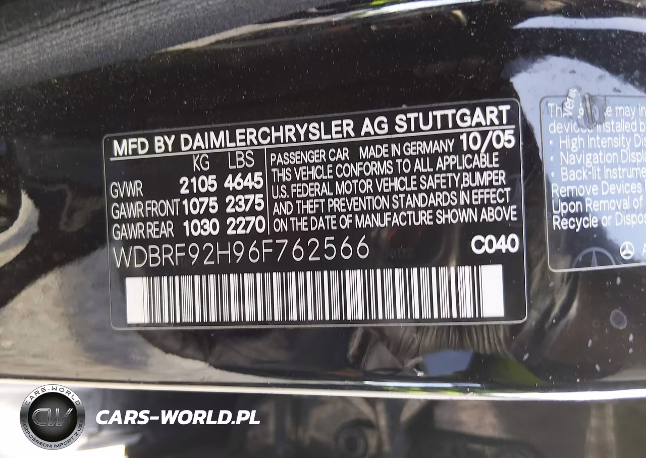 2006 Mercedes-Benz C 280 Luxury 4Matic VIN:WDBRF92H96F762566 - 9