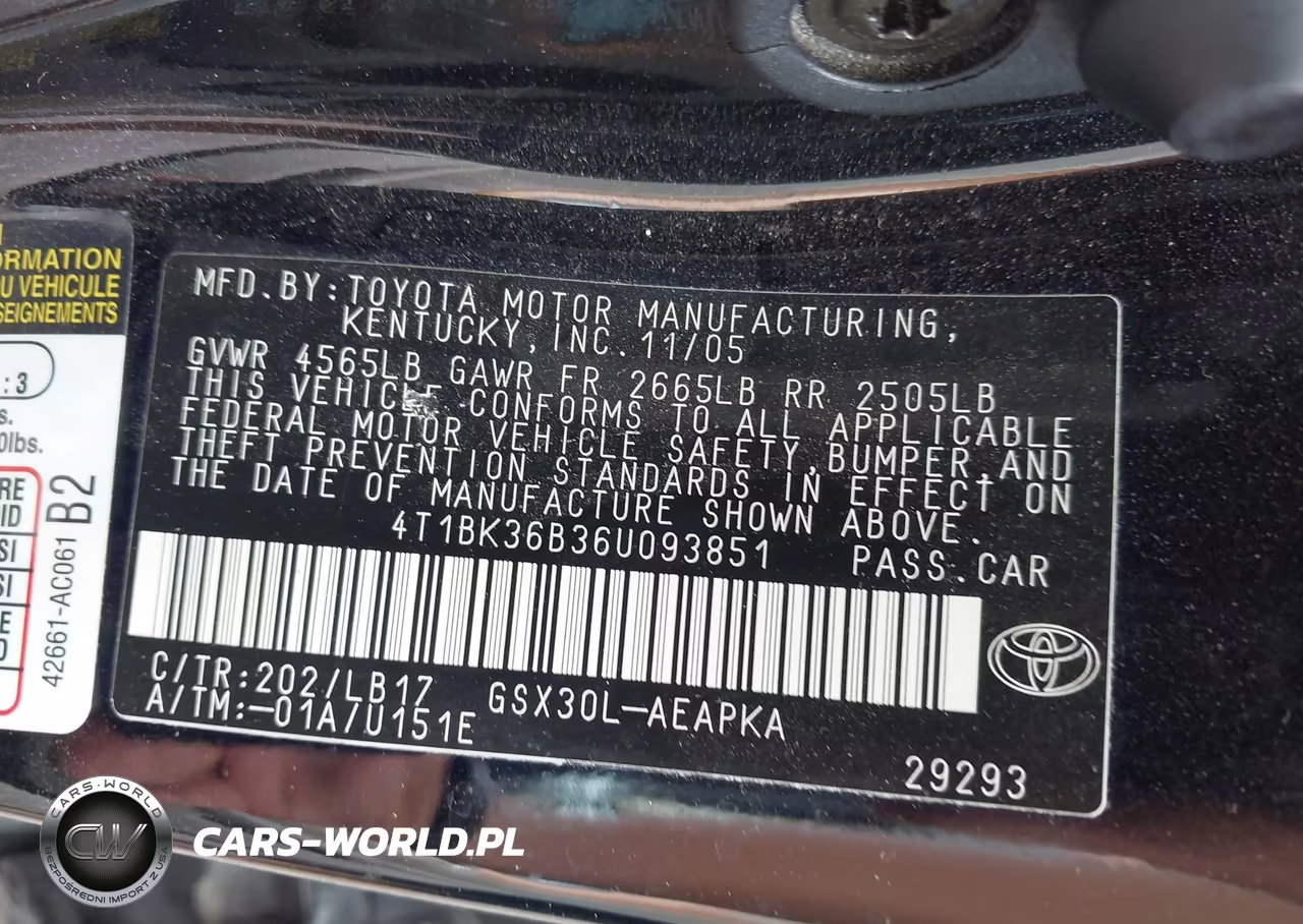 2006 Toyota Avalon Limited VIN:4T1BK36B36U093851 - 9
