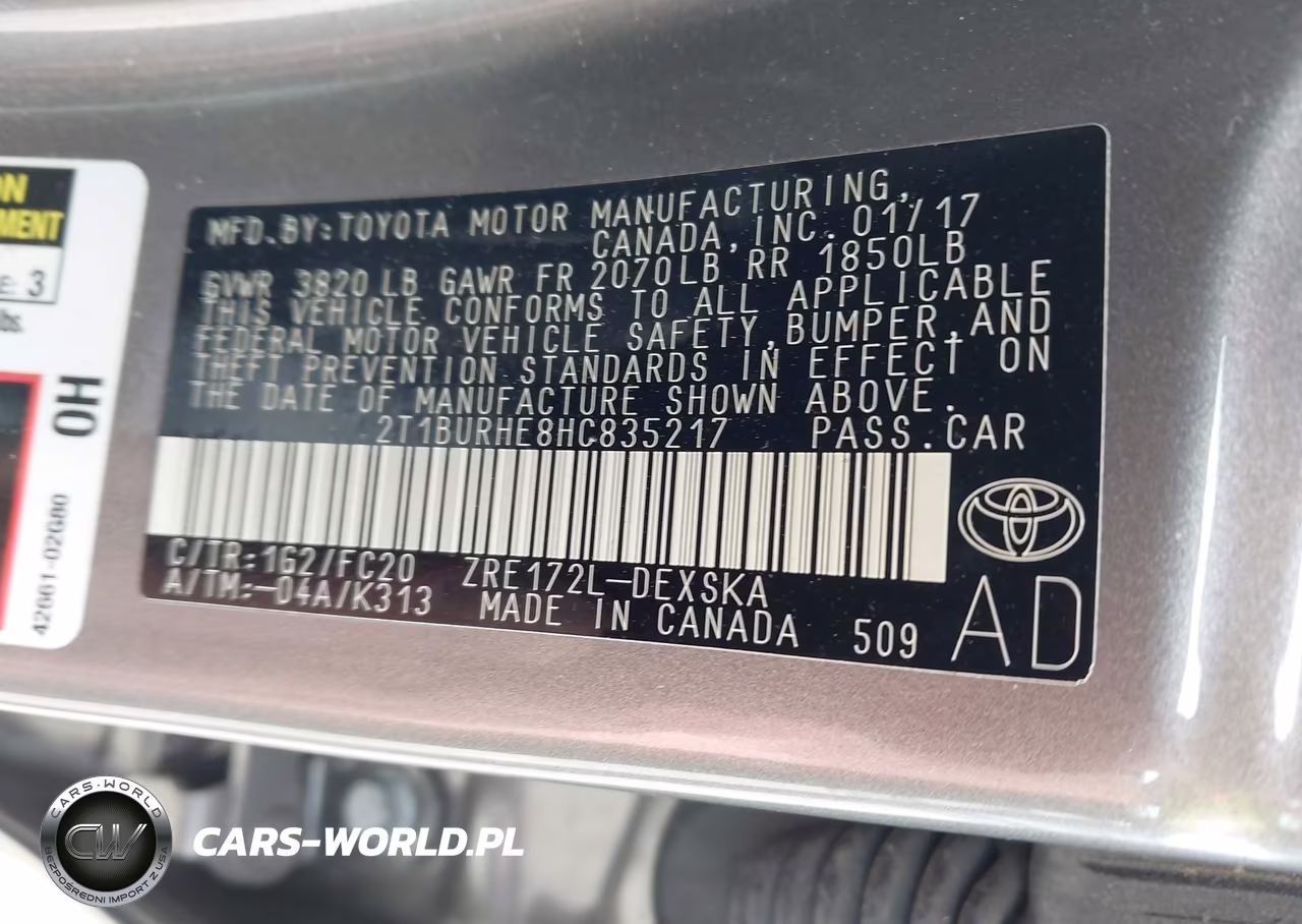 2017 Toyota Corolla Se VIN:2T1BURHE8HC835217 - 9