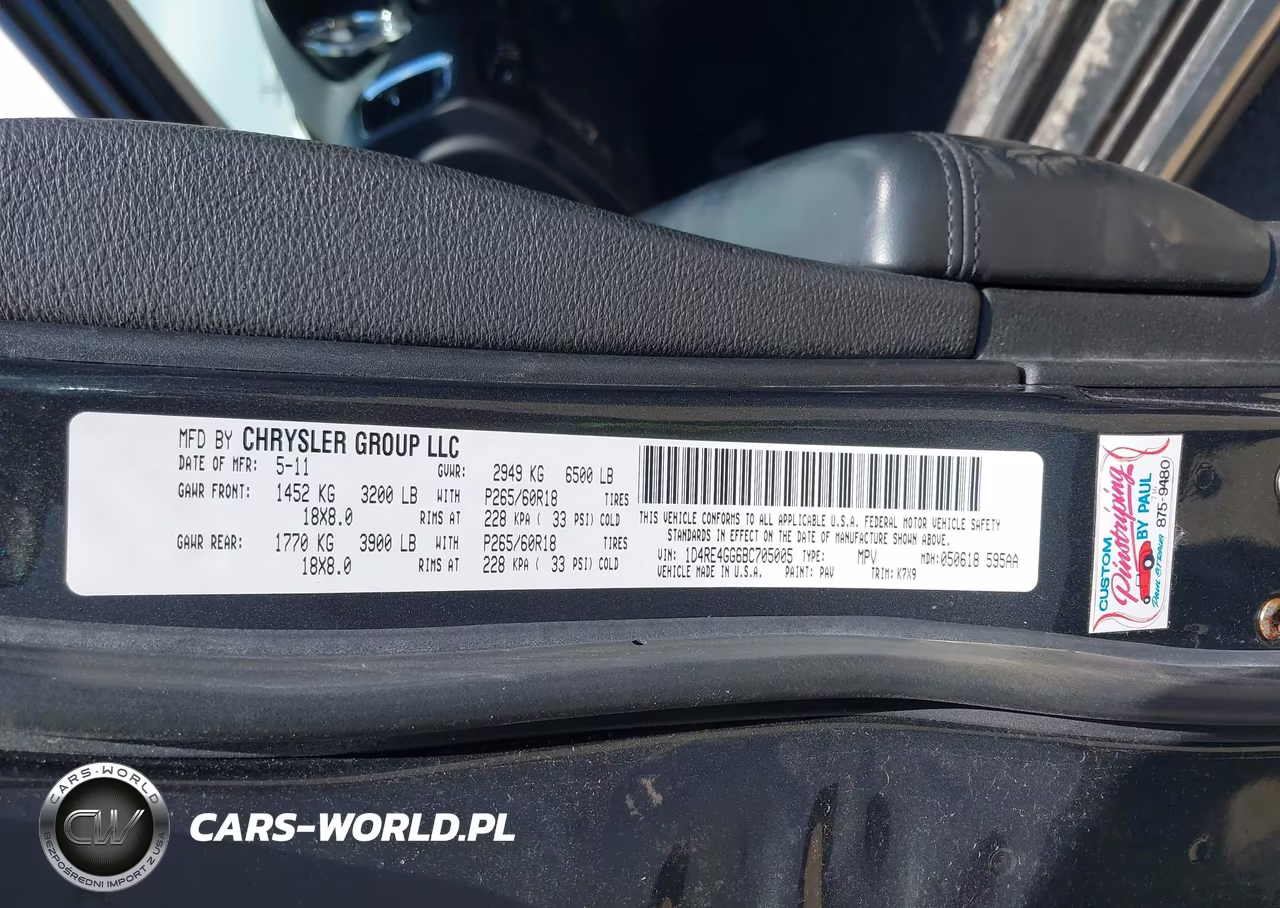 2011 Dodge Durango Crew VIN:1D4RE4GG6BC705005 - 9