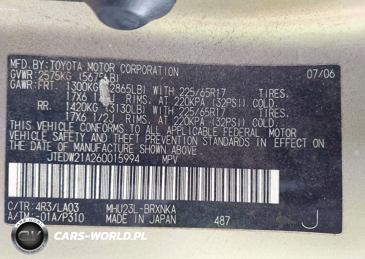 2006 Toyota Highlander Hybrid Limited V6 VIN:JTEDW21A260015994 - 9