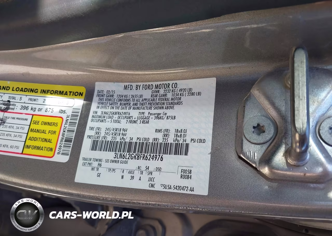 2015 Lincoln Mkz VIN:3LN6L2GK8FR624976 - 9