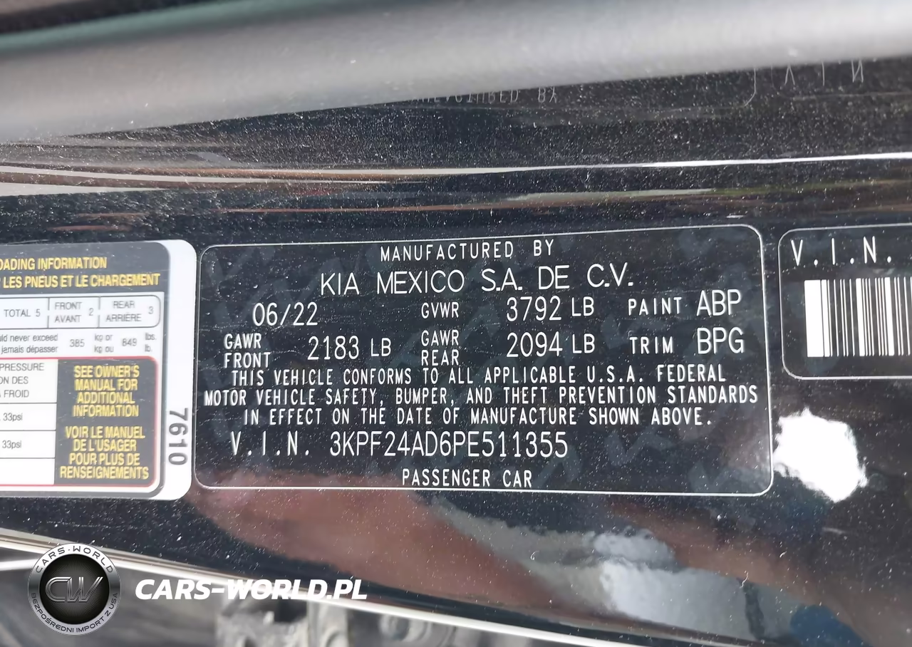 2023 Kia Forte Lxs VIN:3KPF24AD6PE511355 - 9