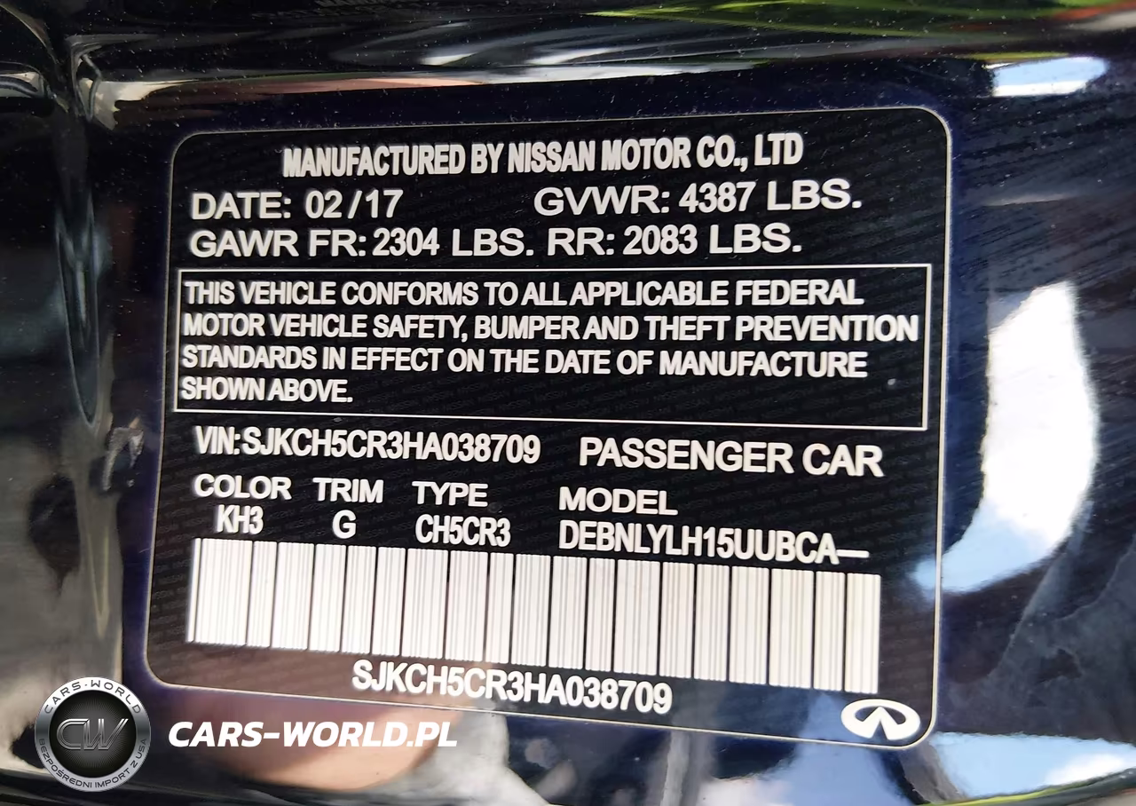 2017 Infiniti Qx30 Premium VIN:SJKCH5CR3HA038709 - 9