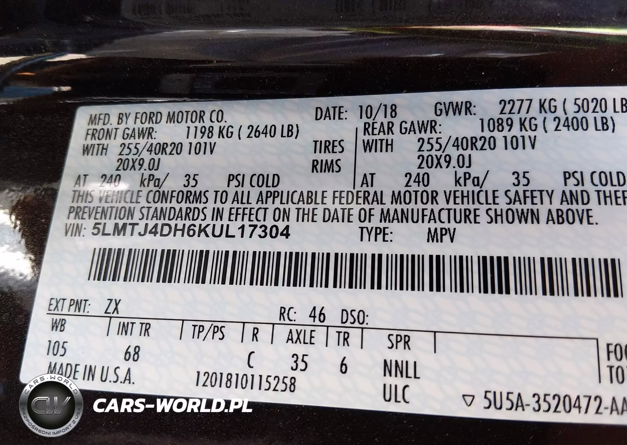 2019 Lincoln Mkc Black Label VIN:5LMTJ4DH6KUL17304 - 9