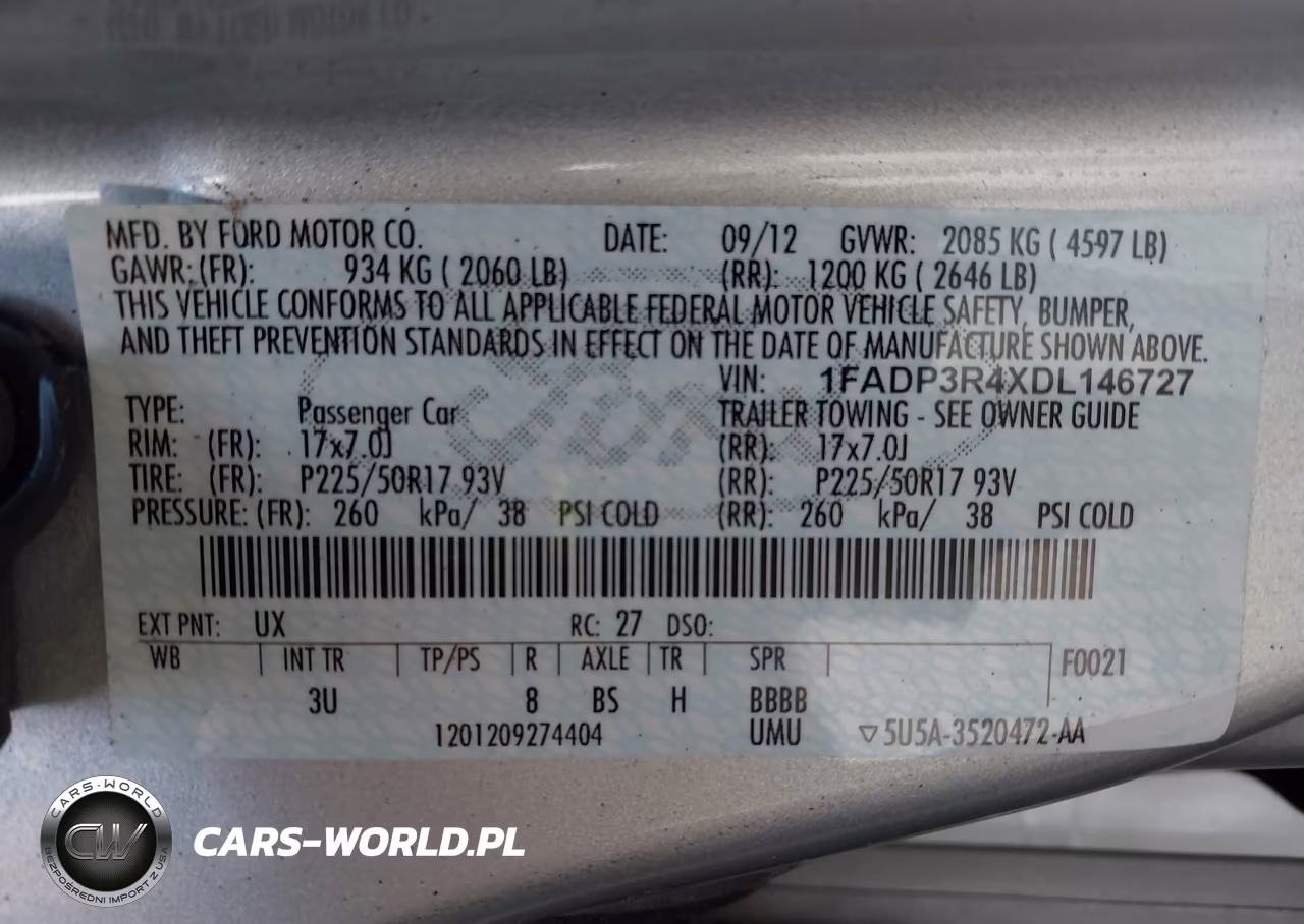 2013 Ford Focus Electric VIN:1FADP3R4XDL146727 - 9