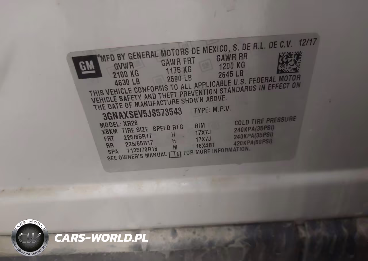2018 Chevrolet Equinox Lt VIN:3GNAXSEV5JS573543 - 9