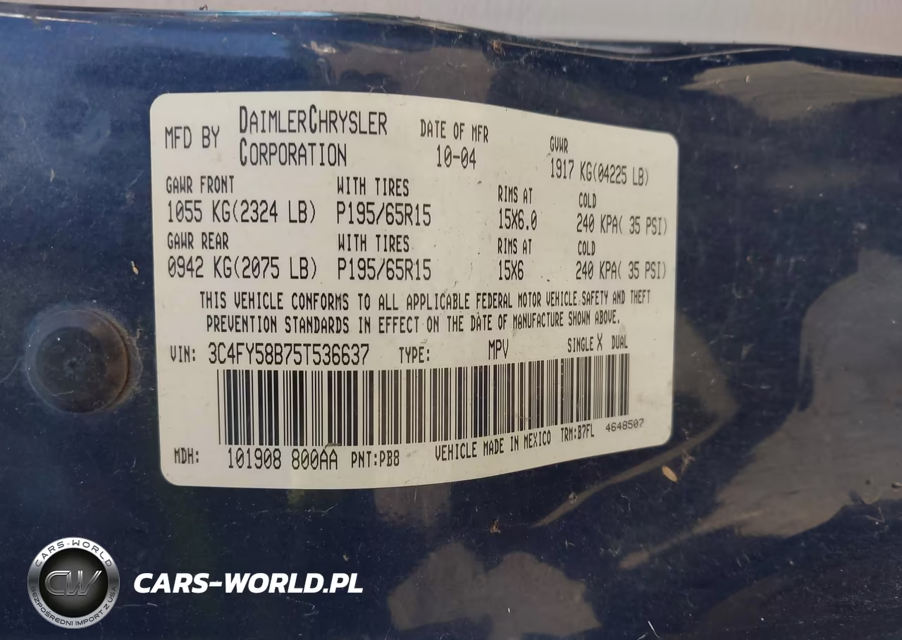 2005 Chrysler Pt Cruiser Touring VIN:3C4FY58B75T536637 - 9
