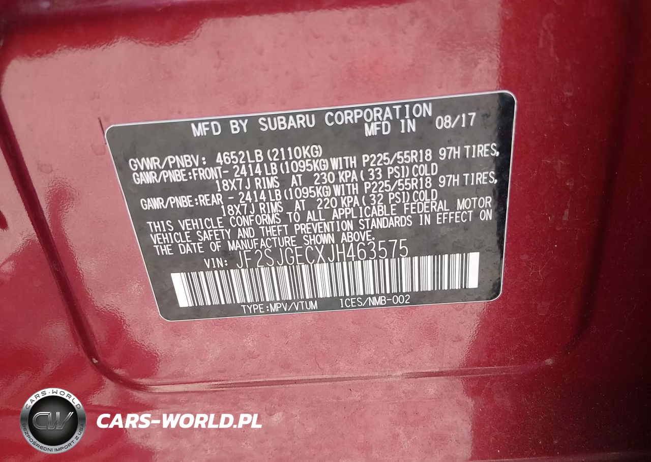 2018 Subaru Forester 2.0Xt Premium VIN:JF2SJGECXJH463575 - 9