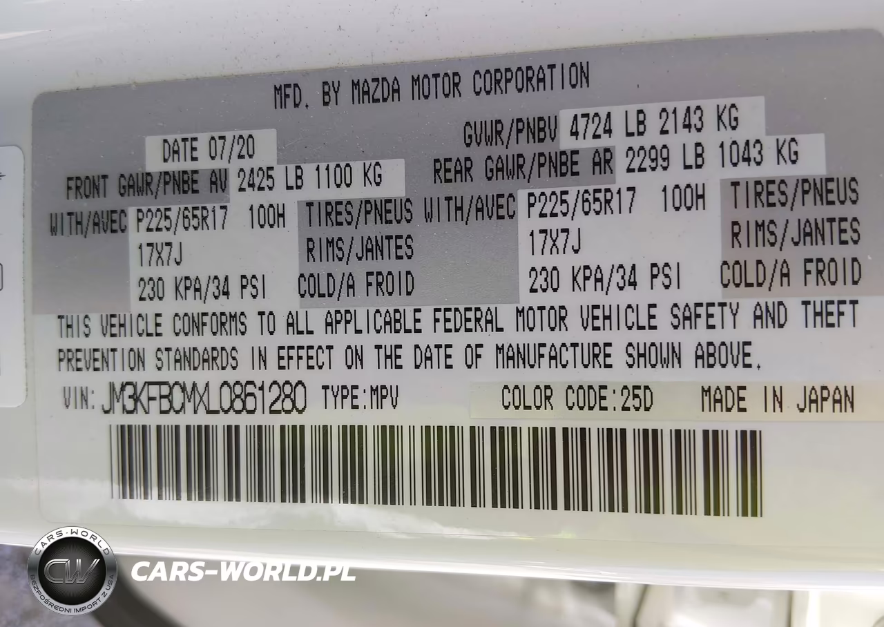 2020 Mazda Cx-5 Touring VIN:JM3KFBCMXL0861280 - 9