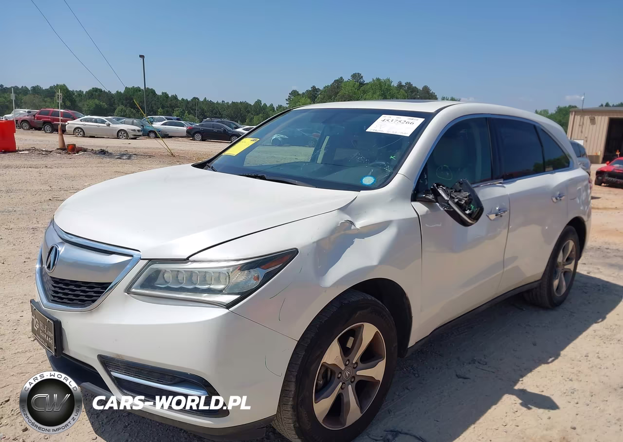 2014 Acura Mdx VIN:5FRYD3H23EB011306 - 2
