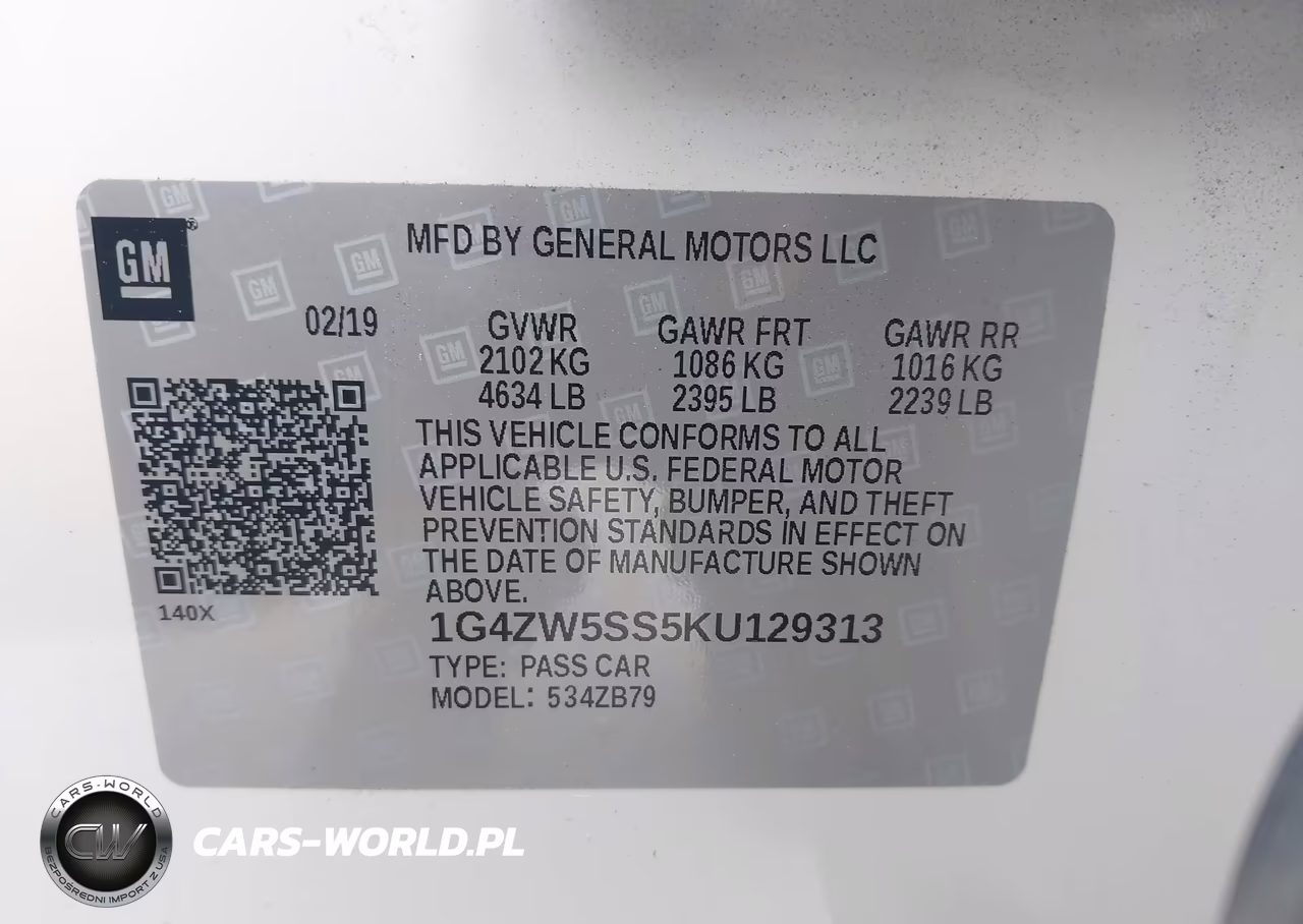 2019 Buick Lacrosse Fwd Sport Touring VIN:1G4ZW5SS5KU129313 - 9