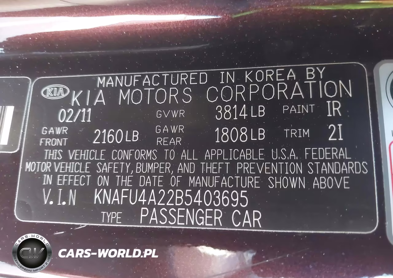 2011 Kia Forte Ex VIN:KNAFU4A22B5403695 - 9