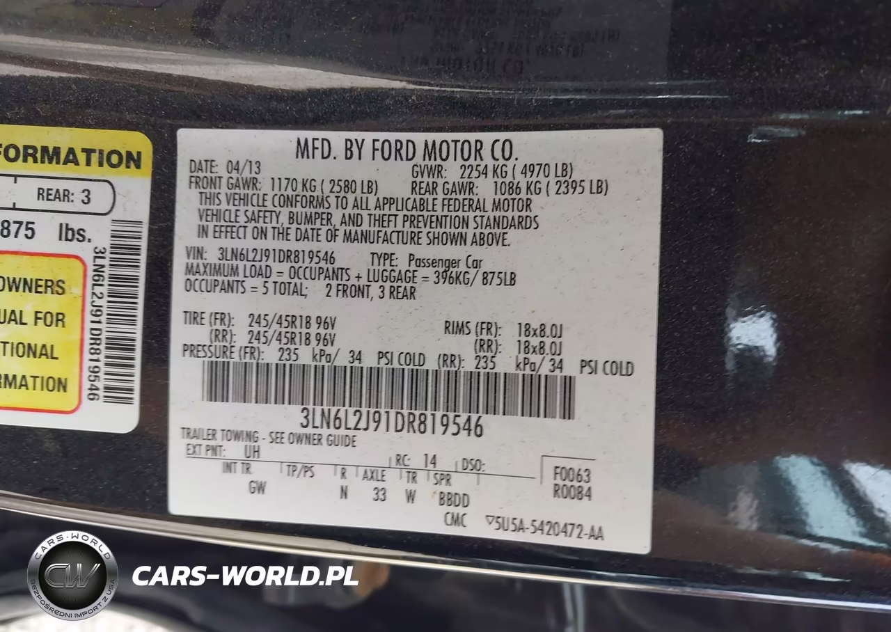 2013 Lincoln Mkz VIN:3LN6L2J91DR819546 - 9