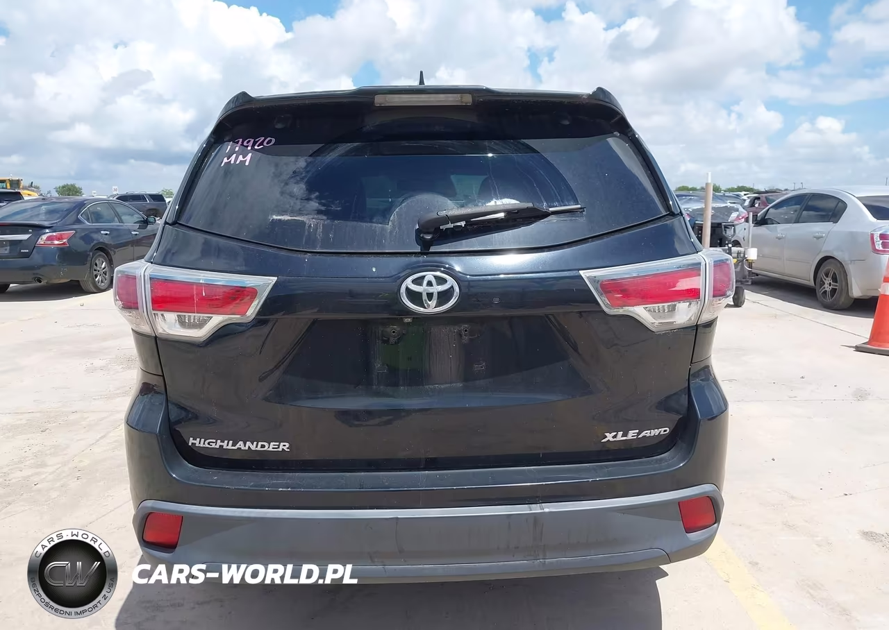 2015 Toyota Highlander Xle V6 VIN:5TDJKRFH2FS173489 - 16