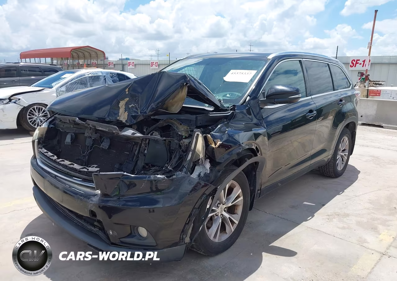 2015 Toyota Highlander Xle V6 VIN:5TDJKRFH2FS173489 - 2