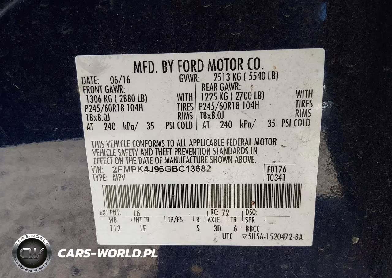 2016 Ford Edge Sel VIN:2FMPK4J96GBC13682 - 9