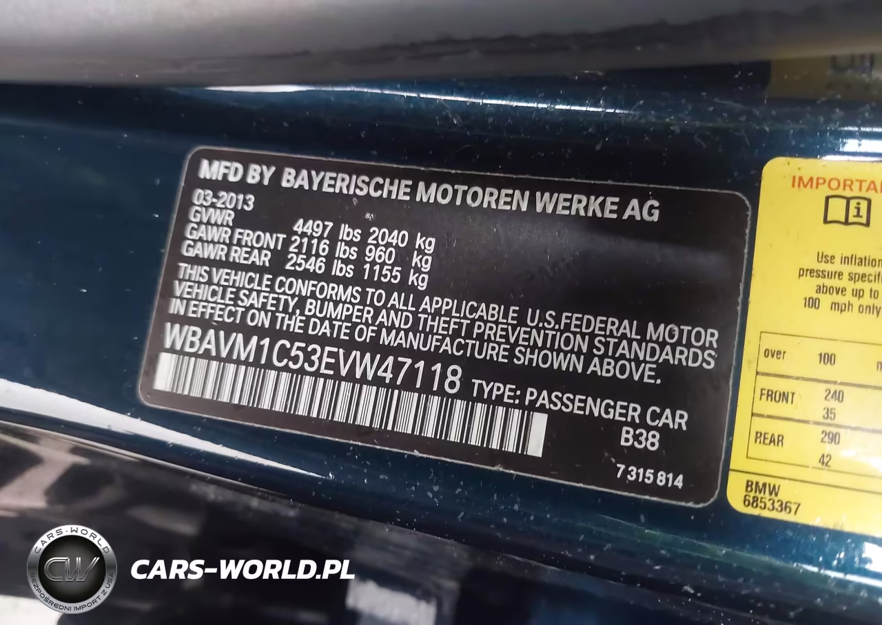 2014 BMW X1 Sdrive28I VIN:WBAVM1C53EVW47118 - 9