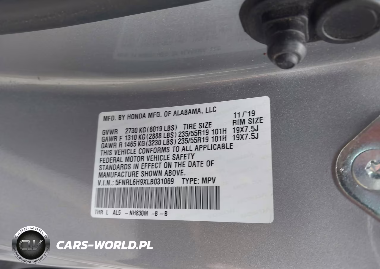 2020 Honda Odyssey Elite VIN:5FNRL6H9XLB031069 - 9