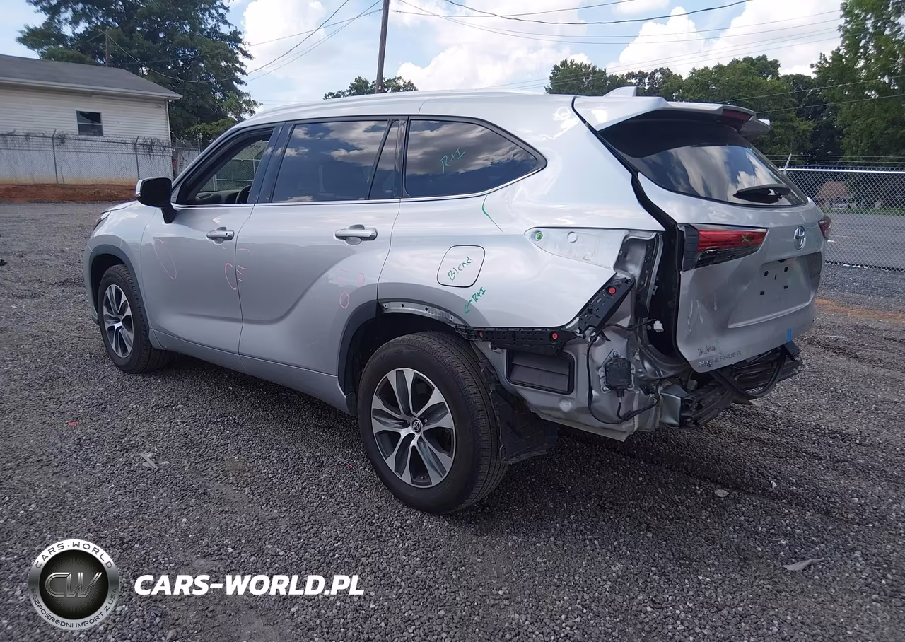2022 Toyota Highlander Xle VIN:5TDGZRAH1NS544332 - 3