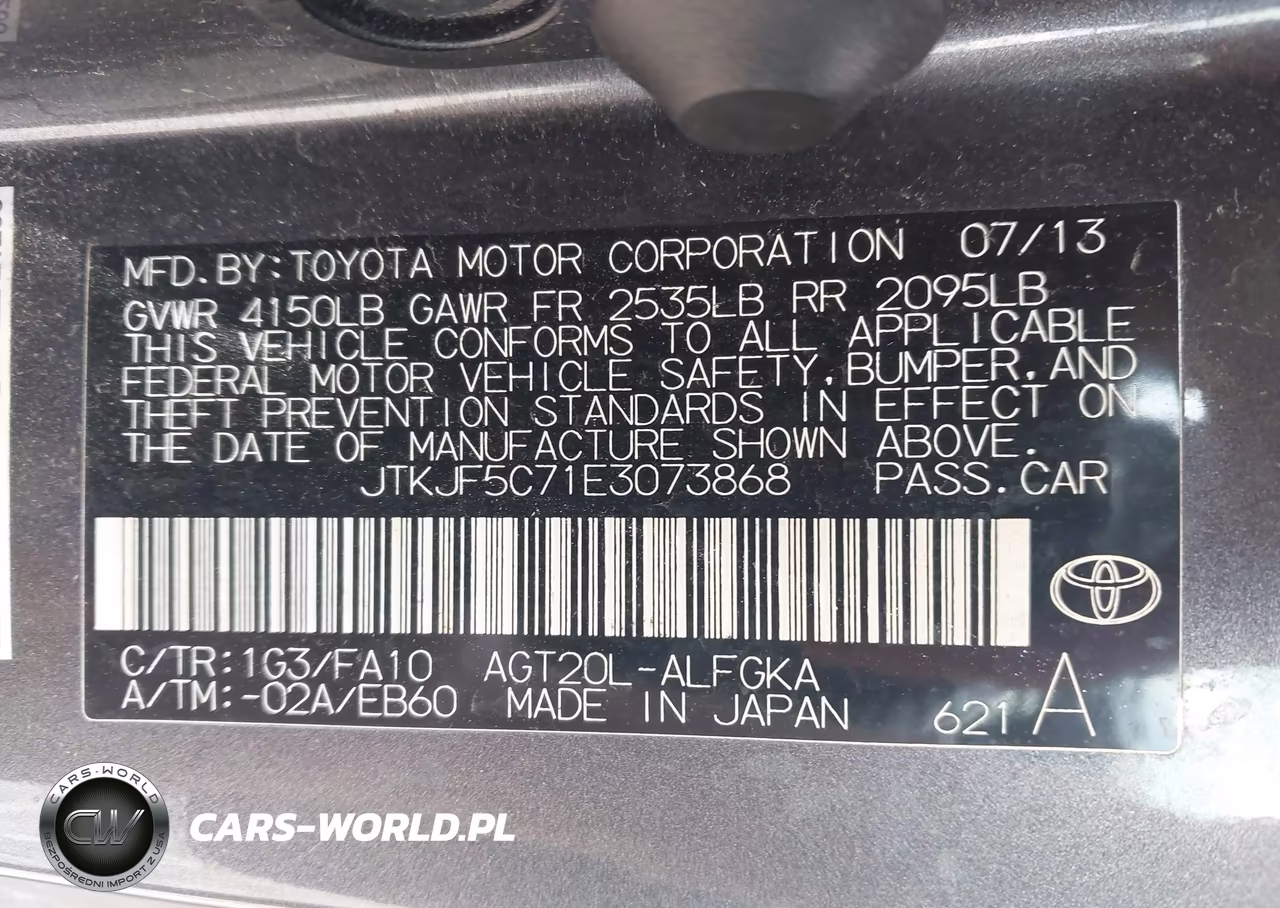 2014 Scion Tc VIN:JTKJF5C71E3073868 - 9
