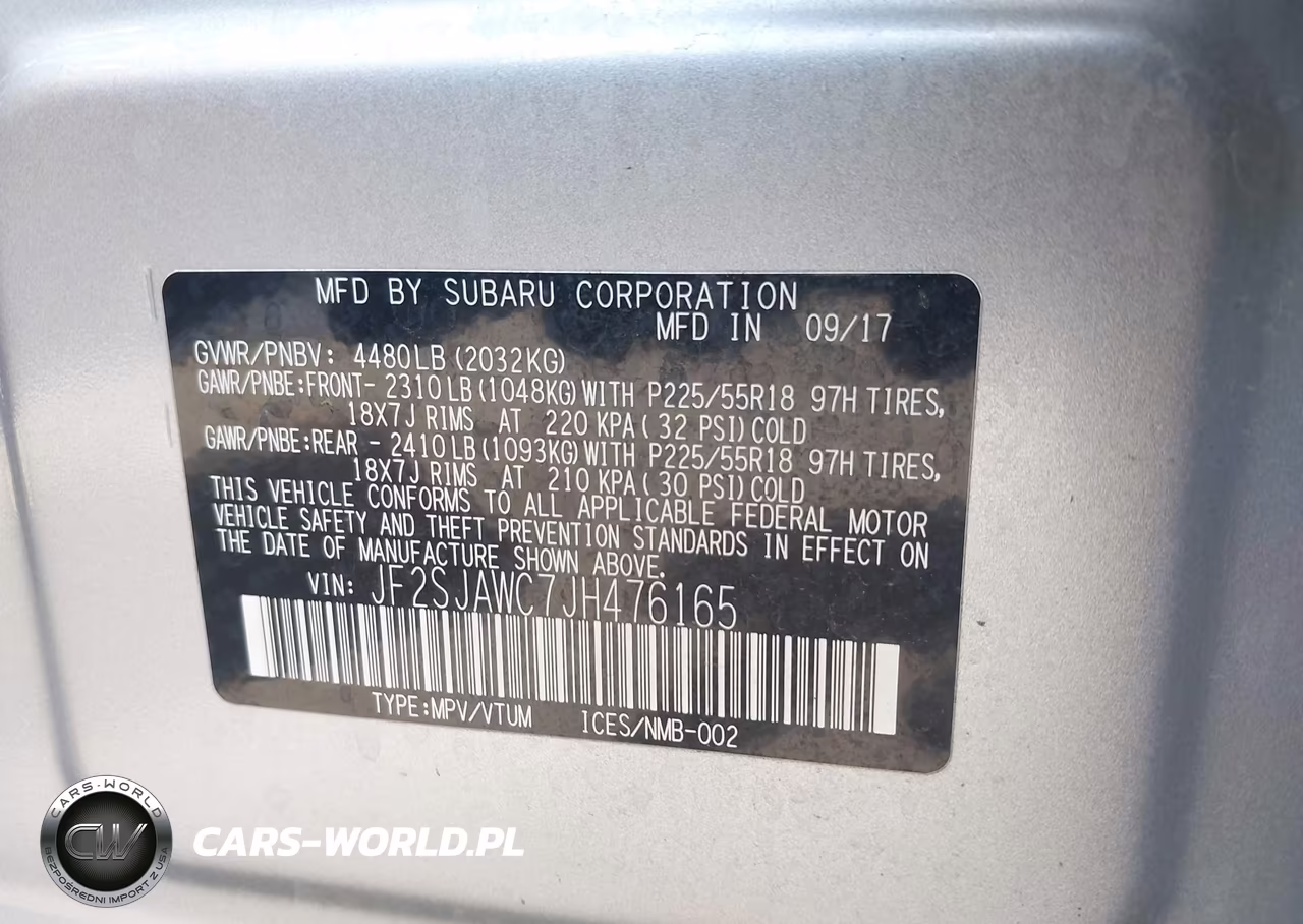 2018 Subaru Forester 2.5I Touring VIN:JF2SJAWC7JH476165 - 9
