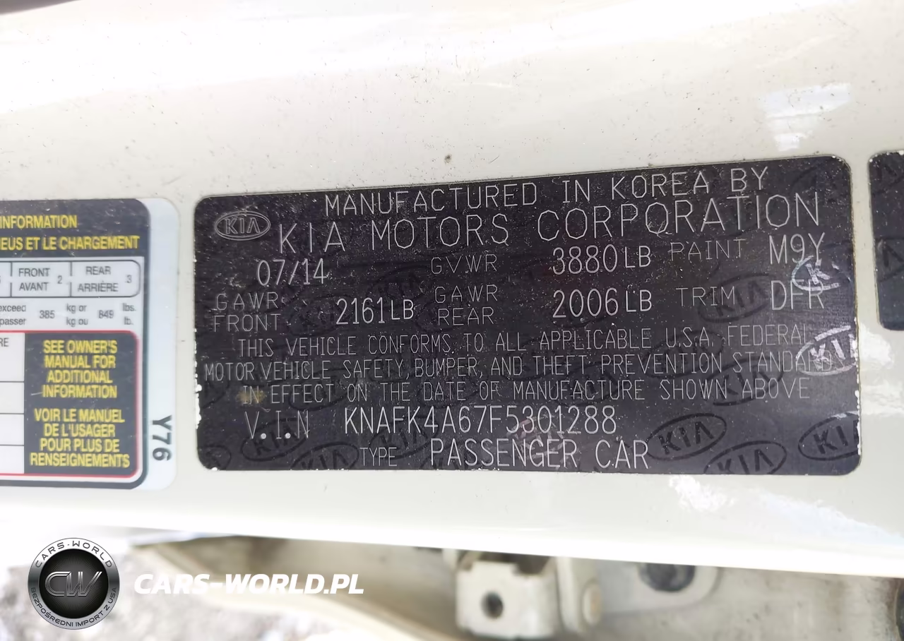 2015 Kia Forte Lx VIN:KNAFK4A67F5301288 - 9